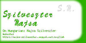 szilveszter majsa business card